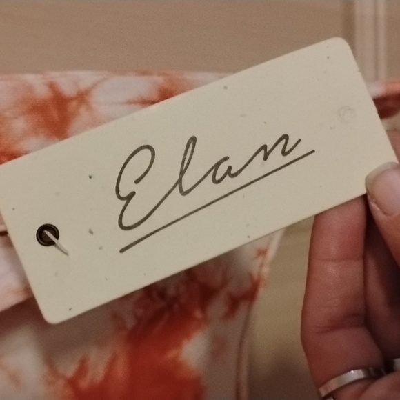 NWT Elan Oversized Copper-Colored Tie-Dye Semi-Cropped Crewneck Sweatshirt Small - Picture 4 of 6